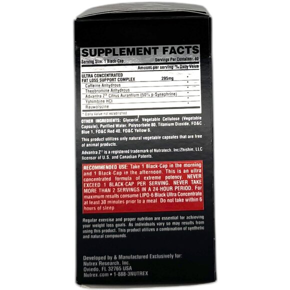 Lipo6 Black Ultra Concentrate one Pill Only 60 cap - Picture 3 of 5